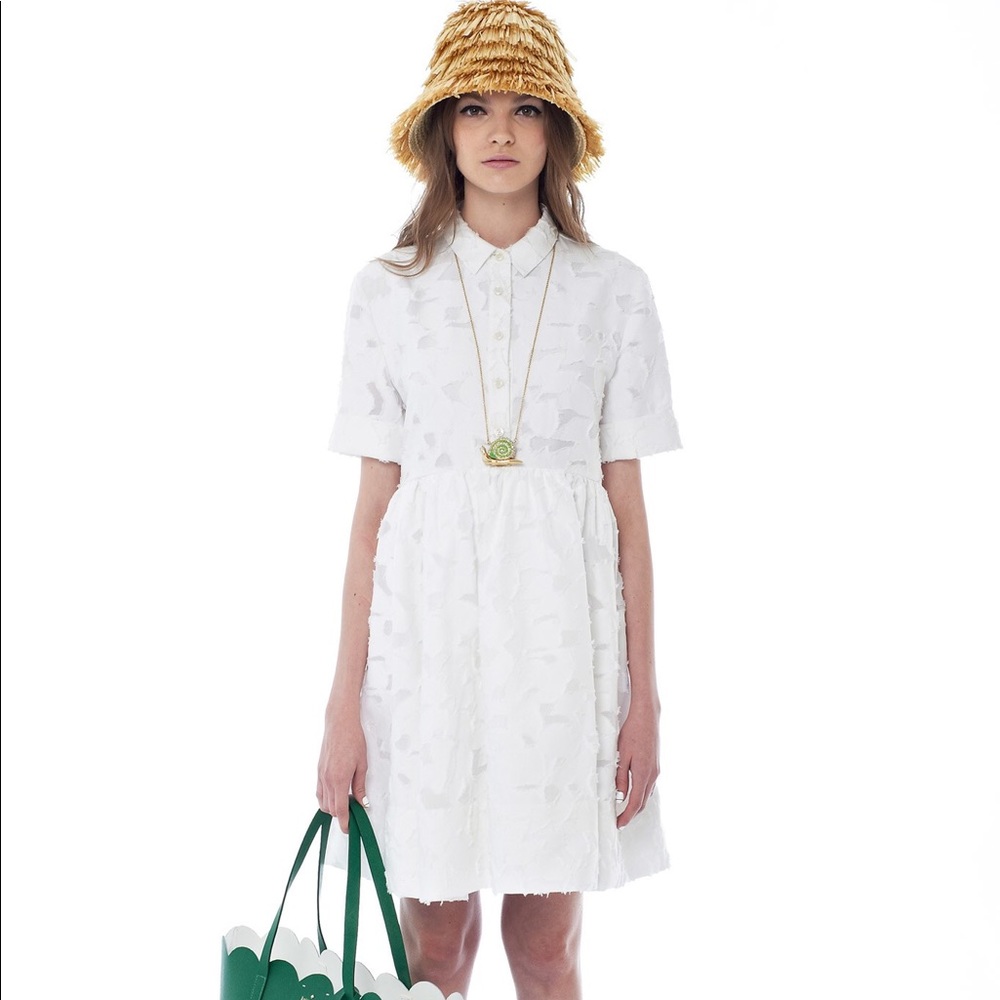 Kate Spade Tobin white lace floral dress
